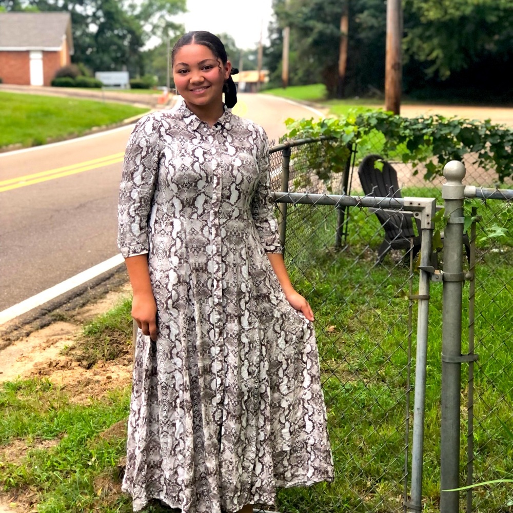 Snakeskin dress